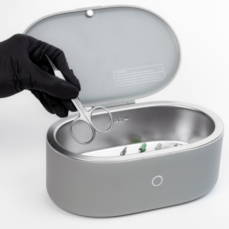 Ультразвуковой очиститель Dr.Alex, сенсорное управление Crystal, 500 мл, 45 кГц (01 Серый)