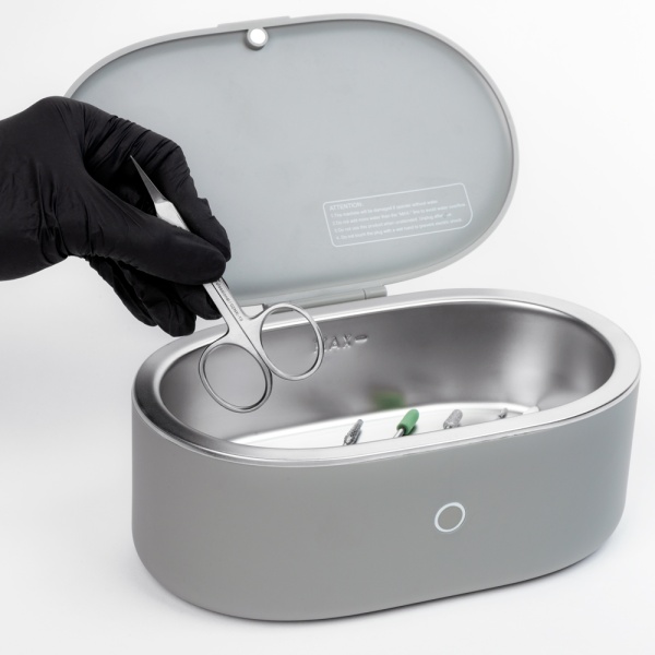 Ультразвуковой очиститель Dr.Alex, сенсорное управление Crystal, 500 мл, 45 кГц (01 Серый)