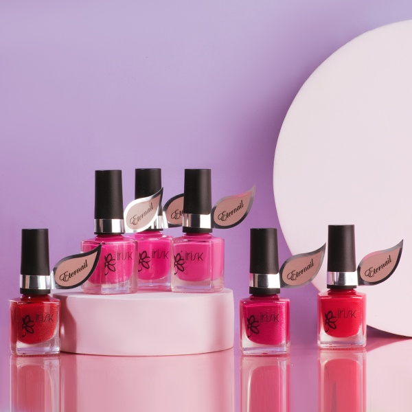 Лак Irisk (Ириск) на гелевой основе Eternail mini Peony, 06 Leila, 8мл