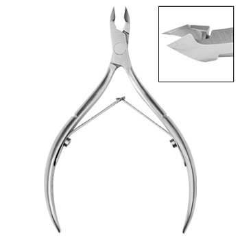 Кусачки для кожи Irisk (Ириск) Premium, лезвие 6 мм, двойная пружина, KD-60