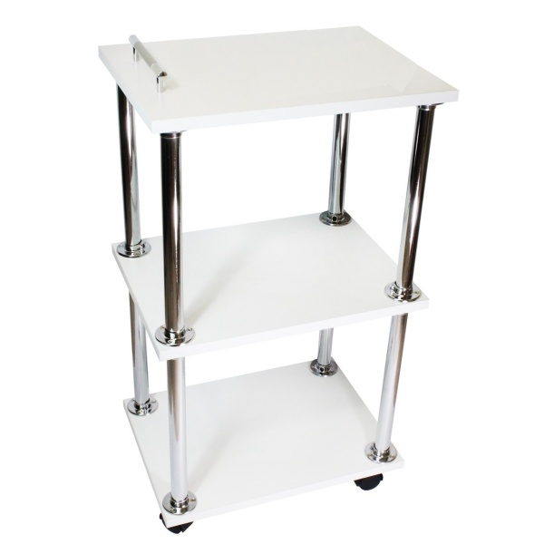 Косметологический столик, белый 57x34x73 см