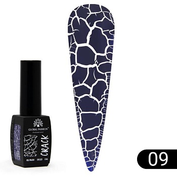 Гель-лак Global Fashion (Глобал Фэшн) Crack 09, 8 мл