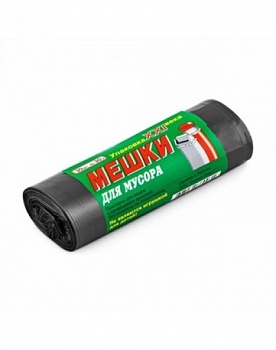 Пакеты для мусора, чёрные, 120 л, 50 шт