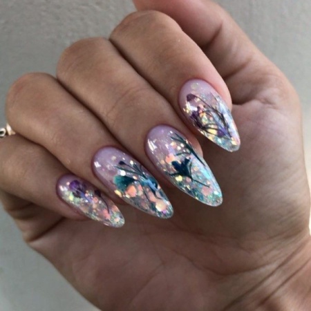 Полигель Global Fashion (Глобал Фэшн) Fast Extension Gel с глиттером 002, 30 мл