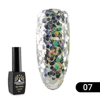 Гель-лак Global Fashion (Глобал Фэшн) Shiny 007, 8 мл