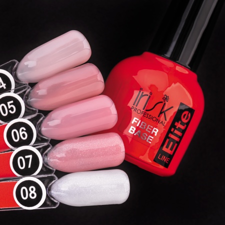 Каучуковая база irisk (Ириск) Elite Fiber Base для гель-лака армирующая 05, 10мл