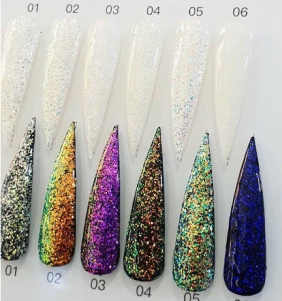 Global Fashion (Глобал Фэшн) Glitter Gel Хамелеон 06, 5 мл