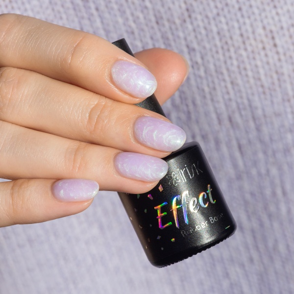 Каучуковая база Irisk с эффектами Effect Rubber Base 08 Жемчужная Гербера, 10мл