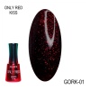 Гель-лак Gellaktik (Геллактик) Only Red Kiss Gork 01, 12 мл